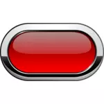 두꺼운 회색 음영 테두리가 빨간 버튼 벡터 그래픽