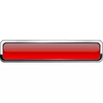 Thick grayscale square border red button vector illustration
