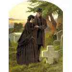 Par på kirkegården