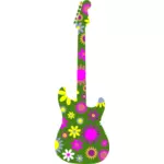 花卉的吉他
