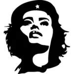 Revolutionaire vrouw silhouet vectorafbeeldingen