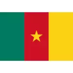 Bendera Republik Kamerun vektor ilustrasi