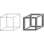 3D кубов векторная иллюстрация