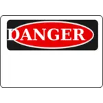 Gefahr-Zeichen leer rot Vektor-Bild