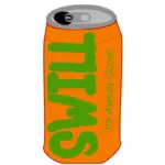 Vector image of Swill soda can