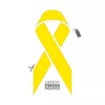 Yellow ribbon stencil