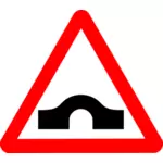 Humpback road sign