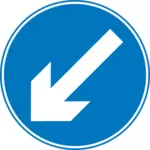 Keep left symbol