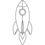 काले और सफेद रॉकेट छवि