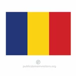 Rumänische Vektor-flag