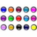 5x3 glossy buttons vector drawing