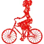 فتاة على الدراجة