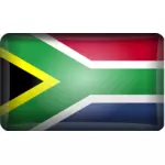 Vector clip art of reflective South African flag