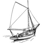 Perahu layar sketsa