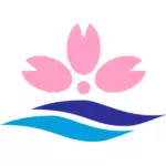 Selo oficial de Sakuragawa gráficos vetoriais