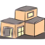Vector illustraties van een huis