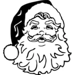 Zwart transparante Santa vector afbeelding