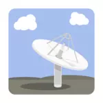 Satellite dish vector clip art