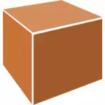 3D-orange box vektor ClipArt