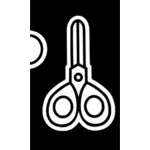 Nůžky ikona Vektor Klipart