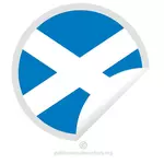 Skotsk flagga klistermärke