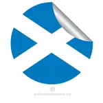 Stiker dengan bendera Skotlandia