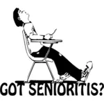 Senioritis illustration