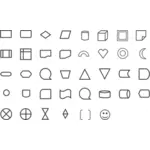 Shapes and icons set