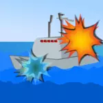 Ship Sea Battle Vector Image