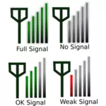 Signal strength icon vector image