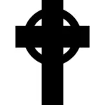 Enkel keltisk kors silhuett