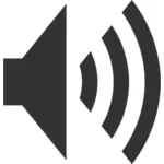 Disegno vettoriale di pittogramma audio