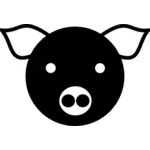 Cartoon afbeelding van een varken
