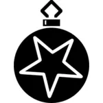 Christbaumkugel mit Stern