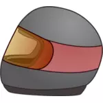 Bike racing helmet vector icon