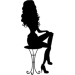 Silhouette of a woman vector | Public domain vectors