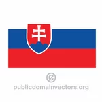 Slowakischer Sprache Vektor Flagge