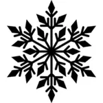 Black snowflake silhouette