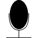 Radio mikrofon simbol vektor klip seni