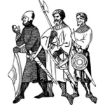 Soldaten aus dem 13. Jahrhundert