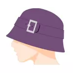 Ženské bell klobouk vektorový obrázek