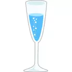 Bicchiere di illustrazione vettoriale frizzante