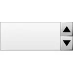 スピン ボックス コントロール パネルのベクトル画像
