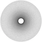 Spiral linje sirkel vektortegning