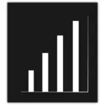 Grafica vettoriale icona di foglio di calcolo monocromatica