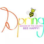 Spring happy season vector illustration