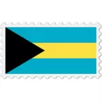 Bahamas flagga stämpel