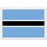 Botswana flag stamp