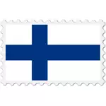 Timbre de drapeau Finlande