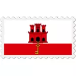 ジブラルタルの旗スタンプ